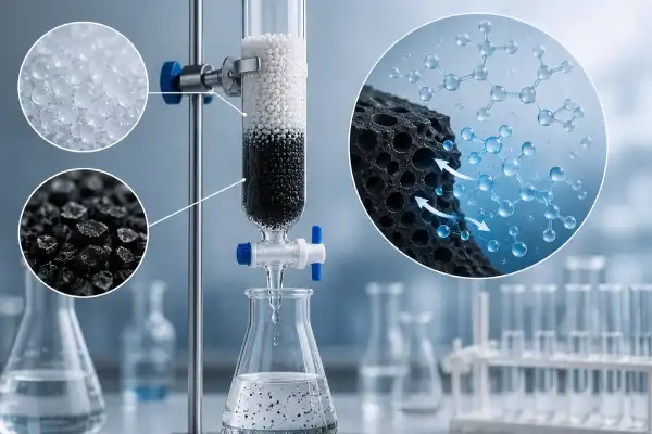 Silica Elution of Activated Carbon
